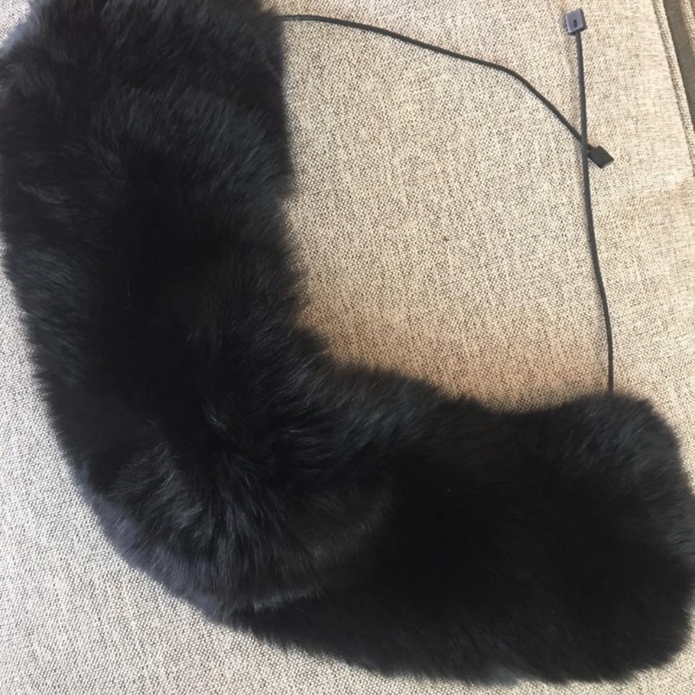 Authentic Burberry Fox Fur Collar